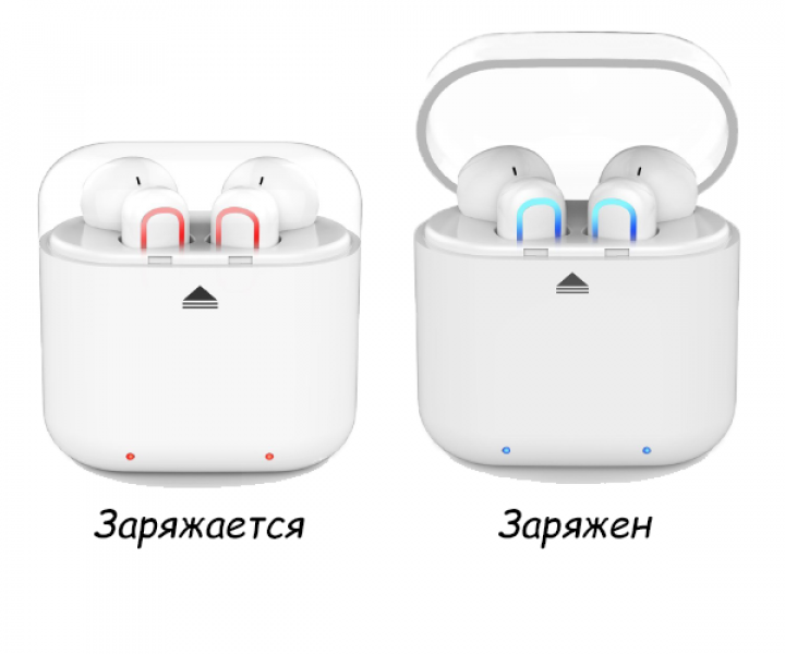 Наушники Dual Mini Сharging Box White